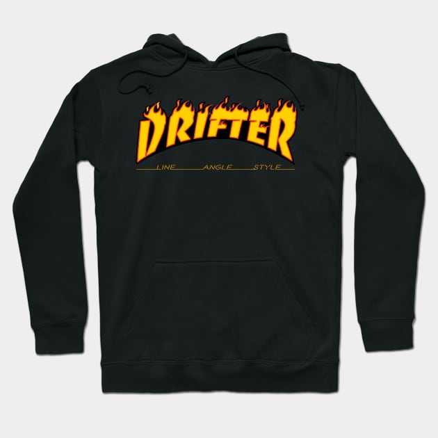 Drifter - Drifting Car Drift Racing Hoodie by cowtown_cowboy